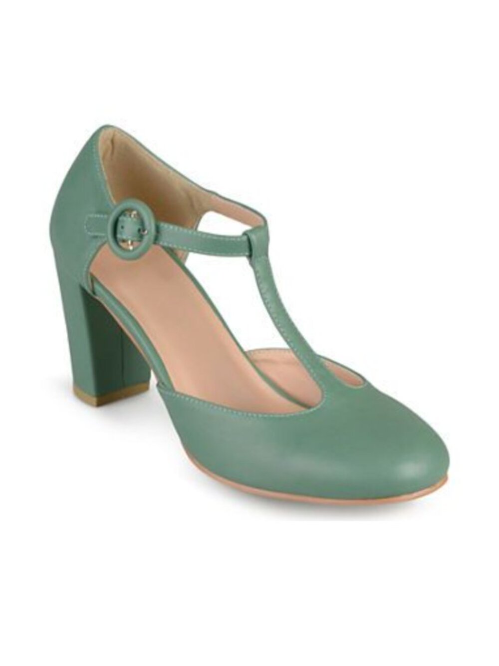 Brinley Co. Terese T-Strap Pumps 💚 Green | Women's Size 7 | Like New
